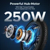 Kép 3/13 - ENGWE L20 20x4,0 hüvelykes zsírabroncs 250 W városi/hegyi elektromos kerékpár első felfüggesztés 140 km hatótáv - Zöld