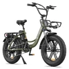 Kép 1/13 - ENGWE L20 20x4,0 hüvelykes zsírabroncs 250 W városi/hegyi elektromos kerékpár első felfüggesztés 140 km hatótáv - Zöld
