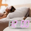 Kép 2/8 - 3D LED falióra, dátum, hőmérséklet kijelző digitális ébresztőóra - Fekete és kék