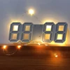 Kép 6/8 - 3D LED falióra, dátum, hőmérséklet kijelző digitális ébresztőóra - Fekete és kék