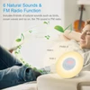 Kép 4/12 - Ébresztő fény ébresztőóra Napkelte/Napnyugta szimulációs digitális óra