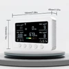 Kép 11/14 - Intelligens Tuya 2,4 GHz-es WiFi 8 az 1-ben beltéri levegőminőség-figyelő - Fehér