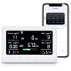 Kép 1/14 - Intelligens Tuya 2,4 GHz-es WiFi 8 az 1-ben beltéri levegőminőség-figyelő - Fehér