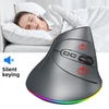 Kép 11/11 - Laptopokhoz testreszabható RGB világítással és ergonómikus kialakítással – vezeték nélküli hárommódú egér