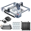 Kép 1/20 - Swiitol C24 Pro 24W-os lézergravírozó hengerrel és légsegédszivattyúval, valamint 8 db magasított lábfejjel és 400x400 mm-es méhsejt munkaasztallal