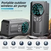 Kép 8/8 - 110 PSI 6000 mAh akkumulátoros elektromos gumiabroncs szivattyú LED lámpával