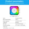 Kép 14/20 - Mini többfunkciós matricakészítő hőnyomtató RGB fénnyel, azonnali fotóval, tintamentes nyomtatással, BT-csatlakozás támogatása okostelefonhoz - 9x 57 mm-es papírtekerccsel + 5 öntapadó papírtekerccsel + 5 db színes jelölővel