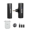 Kép 1/14 - BOYA BOYALINK A1 2,4 GHz vezeték nélküli Lavalier Clip-on mikrofonrendszer 100 m átviteli hatótáv, zajcsökkentés, automatikus szinkron vevővel + 1db adó + 3db adapter