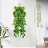 Kép 6/8 - Mesterséges függő növények 100 cm-es műszőlőlevelek zöldje (2 db) - Zöld