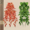 Kép 8/9 - Mesterséges függő növények 100 cm-es műszőlőlevelek zöldje (4 db) - Zöld