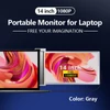 Kép 13/16 - 14 hüvelykes laptopbővítő képernyő, hordozható monitor laptophoz - Ezüst