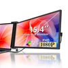 Kép 3/11 - 15,4 hüvelykes laptopbővítő képernyő, hordozható monitor laptophoz - Fekete
