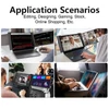 Kép 10/11 - 15,4 hüvelykes laptopbővítő képernyő, hordozható monitor laptophoz - Fekete