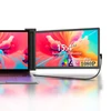 Kép 1/11 - 15,4 hüvelykes laptopbővítő képernyő, hordozható monitor laptophoz - Fekete