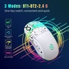 Kép 2/13 - HXSJ V200 vezetékes K68 RGB Streamer mini Gaming billentyűzetés 2.4G vezeték nélküli mechanikus RGB játékegér 3600DPI - Fehér