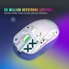 Kép 7/13 - HXSJ V200 vezetékes K68 RGB Streamer mini Gaming billentyűzetés 2.4G vezeték nélküli mechanikus RGB játékegér 3600DPI - Fehér