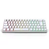 Kép 9/13 - HXSJ V200 vezetékes K68 RGB Streamer mini Gaming billentyűzetés 2.4G vezeték nélküli mechanikus RGB játékegér 3600DPI - Fehér