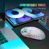 Kép 11/13 - HXSJ V200 vezetékes K68 RGB Streamer mini Gaming billentyűzetés 2.4G vezeték nélküli mechanikus RGB játékegér 3600DPI - Fehér