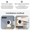 Kép 3/12 - 1080P biztonsági kamera 3 MP WiFi kamera Pásztázó/Dönthető kamera