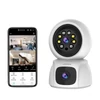 Kép 1/10 - 1080P vezeték nélküli biztonsági 3 megapixeles kamera kettős objektíves WiFi-vel, pásztázható/dönthető