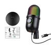 Kép 3/9 - RGB kondenzátor mikrofon Kardioid USB mikrofon színes fényeffektussal, egygombos némítás, valós idejű monitorozás