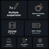 Kép 2/11 - ENGWE T14 Ebike 14 hüvelykes, 250 W-os agymotor többszörös felfüggesztésű, összecsukható elektromos kerékpár 50-60 km átfutási mód tartomány