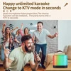 Kép 8/16 - X5 Mini Karaoke Machine Vezeték nélküli mikrofon és hangszóró készlet 2 mikrofonnal - Fekete