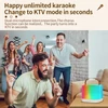 Kép 11/16 - X5 Mini Karaoke Machine Vezeték nélküli mikrofon és hangszóró készlet 2 mikrofonnal - Fehér