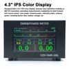 Kép 7/10 - 200 W-os nagy teljesítményű digitális SWR mérő 1,8-54 MHz frekvenciájú 4,3 hüvelykes IPS színes kijelzővel