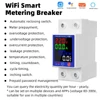 Kép 3/13 - Automatikus visszazáródásvédő intelligens mérési megszakító LCD kijelzővel - Fehér
