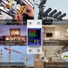 Kép 6/13 - Automatikus visszazáródásvédő intelligens mérési megszakító LCD kijelzővel - Fehér