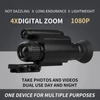 Kép 12/20 - 4X nagyítású digitális zoom, infravörös éjjellátó 3 MP monokulár - 50 mm