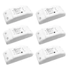 Kép 1/10 - Intelligens WiFi lámpakapcsoló, WiFi+BT 10A RF vezeték nélküli távirányító kapcsolókészlet (6 db)