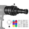 Kép 1/9 - Bowens Mount optikai orr, kúpos fókuszáló kondenzátor, speciális művészeti effektusok, nyaláb alakú fényhenger - 100 mm-es F2.0 objektívvel