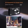 Kép 11/11 - Hordozható 1080P digitális fényképezőgép 44 MP 16X digitális zoom, automatikus fókusz, önkioldó, rázkódáscsillapító - Lila