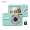Kép 9/12 - Andoer hordozható 1080p digitális kamerás videokamera 32 GB-os memóriakártyával - Zöld