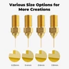 Kép 10/13 - Creality nagysebességű sárgaréz fúvókakészlet 8 db (1*0.25mm+4*0.4mm+2*0.6mm+1*0.8mm) Ender-3 V3 SE / Ender -5 S1 / Ender- 7 készülékekhez