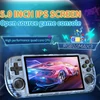 Kép 4/17 - Powkiddy RGB10 Max 3 retro kézi játékkonzol 5,0 hüvelykes, nagy tisztaságú képernyős hordozható emulátor - Kék, 64GB