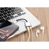 Kép 3/4 - 2 az 1-ben C típusú audio töltőadapter - Ezüst