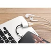 Kép 4/4 - 2 az 1-ben C típusú audio töltőadapter - Ezüst