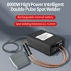 Kép 14/20 - 8000 W-os, nagy teljesítményű, kettős impulzuspontos hegesztőgép (automatikus hegesztési típus)