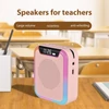 Kép 4/14 - M9 Hangerősítő hordozható megafon PA rendszer vezetékes fejre szerelt mikrofonnal - Pink