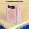 Kép 6/14 - M9 Hangerősítő hordozható megafon PA rendszer vezetékes fejre szerelt mikrofonnal - Pink
