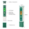 Kép 9/10 - pH-2 Pro vízminőségű toll digitális pH-mérő 0,01 pontosságú teszter toll