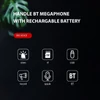 Kép 9/11 - Megafon hangszóró 50 W teljesítményű BT riasztó megafon erősítő