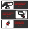 Kép 9/14 - 21 V kefe nélküli elektromos gyomirtó fűnyíró - 1 akkumulátor