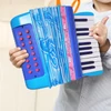 Kép 4/11 - Mini 20 gombos 16 basszus harmonika ABS anyag csattal, könnyű gombbal - Kék