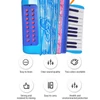 Kép 7/11 - Mini 20 gombos 16 basszus harmonika ABS anyag csattal, könnyű gombbal - Kék