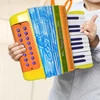 Kép 4/11 - Mini 20 gombos 16 basszus harmonika ABS anyag csattal, könnyű gombbal - Sárga
