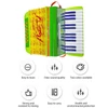 Kép 8/11 - Mini 24 gombos 12 basszus harmonika ABS anyag csattal, hangszer kezdőknek - Zöld